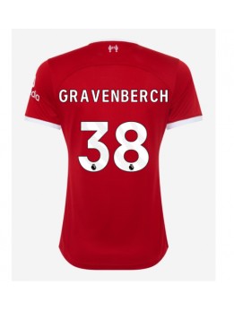 Liverpool Ryan Gravenberch #38 Zenski Domaci Dres 2023-24 Kratak Rukavima